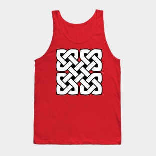 Celtic Interwoven Endless Knot Geometric Pattern 1 Tank Top